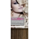 22" Deluxe Double Wefted Clip In Human Hair Extensions #6/27 - Medium Brown/ Caramel Mix
